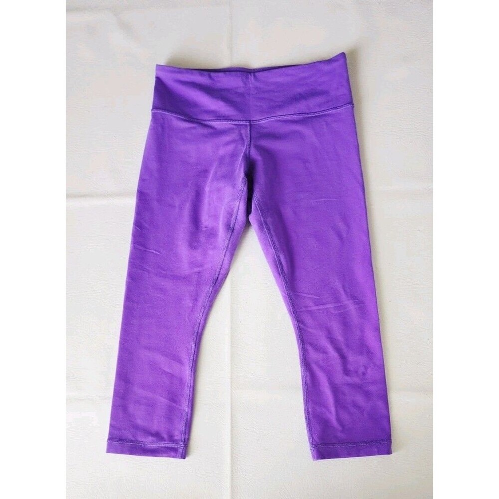 LULULEMON ATHLETICA Y2K Wunder Under Crop In Power Purple Size 4